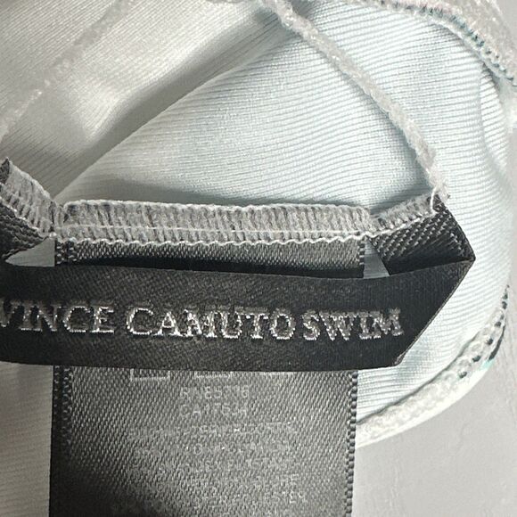 NWT Vince Camuto Tropical Long Sleeve Swimsuit Size 10 Open Back UPF‎ One Piece - Picture 11 of 15